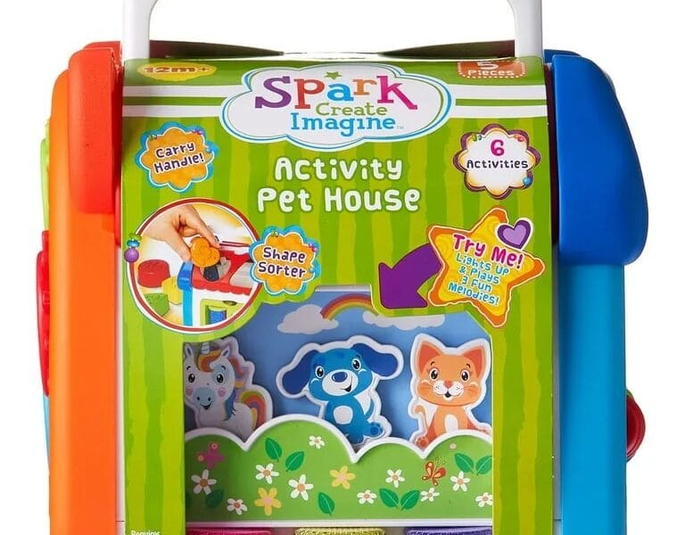 Spark Activity Pet House, Shape Sorter, 6 Activities