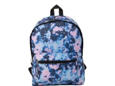 Jetstream Front Utility Pocket Backpack Blue & Pink Tie-Dye
