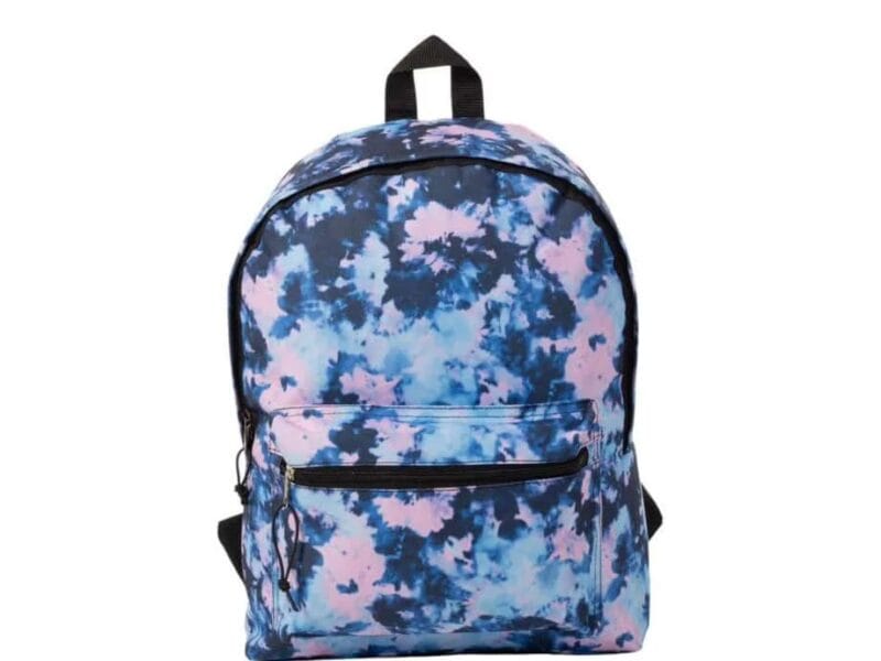 Jetstream Front Utility Pocket Backpack Blue & Pink Tie-Dye