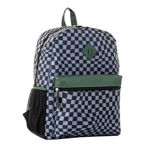 Jetstream 4pcs Full School Day Backpack set Black Checkers