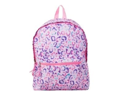 Jetstream Front Utility Pocket Backpack Pink & Purple Cheetah print