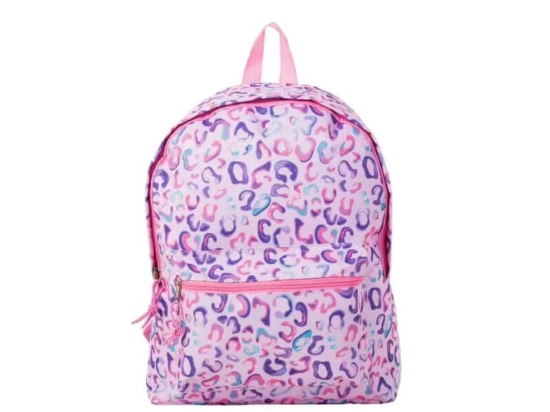 Jetstream Front Utility Pocket Backpack Pink & Purple Cheetah print