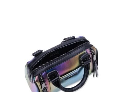 Madden NYC Women’s Multi Zipper Barrel Handbag Oil Slick
