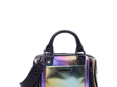 Madden NYC Women’s Multi Zipper Barrel Handbag Oil Slick