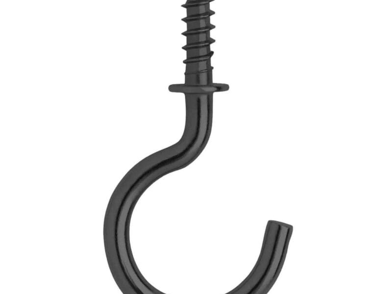 Simple Living Solutions 20ct Screw-In Hooks (Black)
