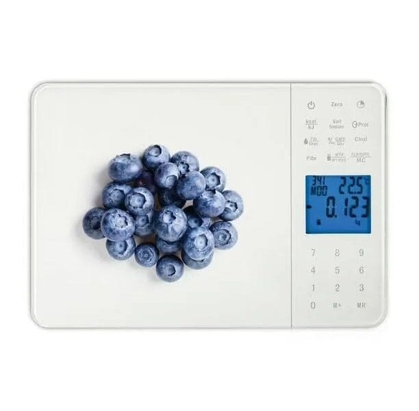 Starfrit Nutritional Scale Glass Platform Calculates nutritional intake