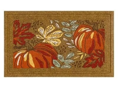 Mohawk Home Cottage Pumpkins Faux Coir Polyester Doormat Orange 18″ x 30″