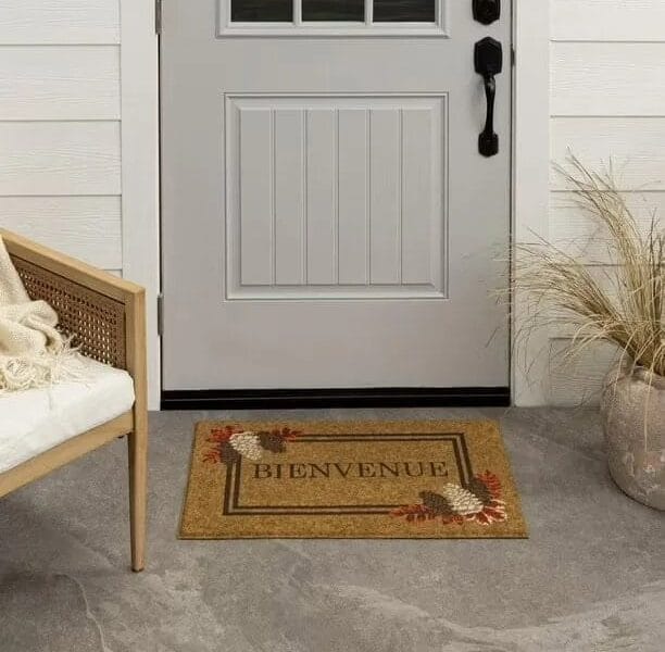 Mohawk Home Fall Bienvenue Faux Coir Polyester Doormat Multi 18″ x 30″