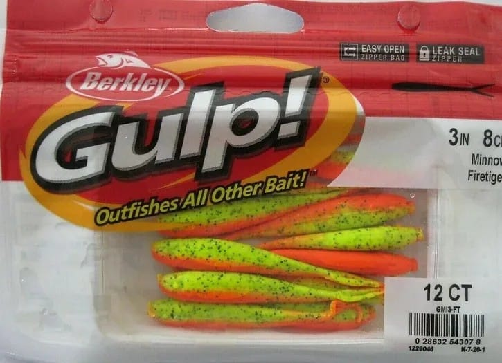 BERKLEY GULP 3″ Minnow (12/Ct Pack) – Firetiger