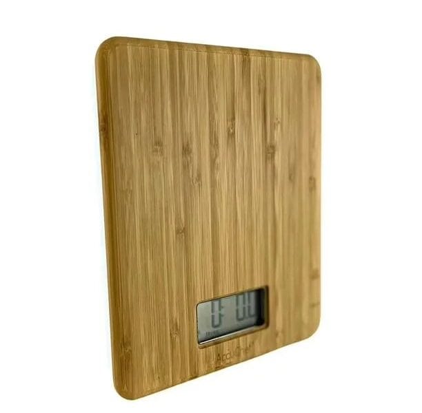 AccuChef Bamboo Kitchen Scale 11lb/5kg Capacity