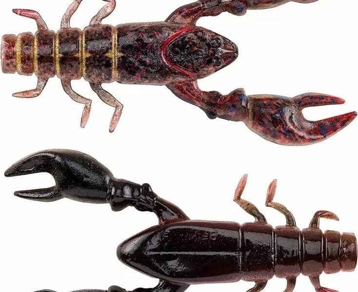 2 Packs Berkley 3.5″ Champ Craw Soft Fishing PowerBaits HD Mean Craw