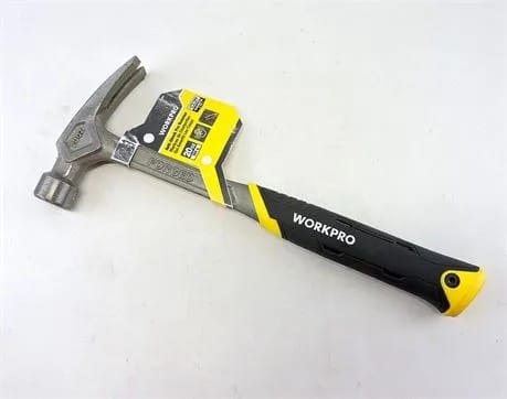 WorkPro 20 Oz One-Piece Forged Claw Hammer with Anti-Shock Handle