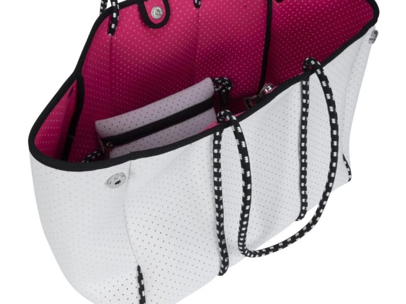 Time and Tru Addison 2 In 1 Tote White