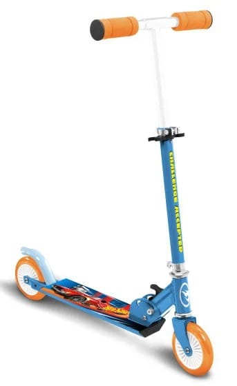 Mattel Hot Wheels 2-wheel Child scooter Foldable Foot Brake Blue