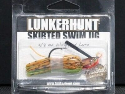 Lunkerhunt Natural Skirted Swim Jig 3/8 oz. Bass & Walleye Fishing Jig Lure