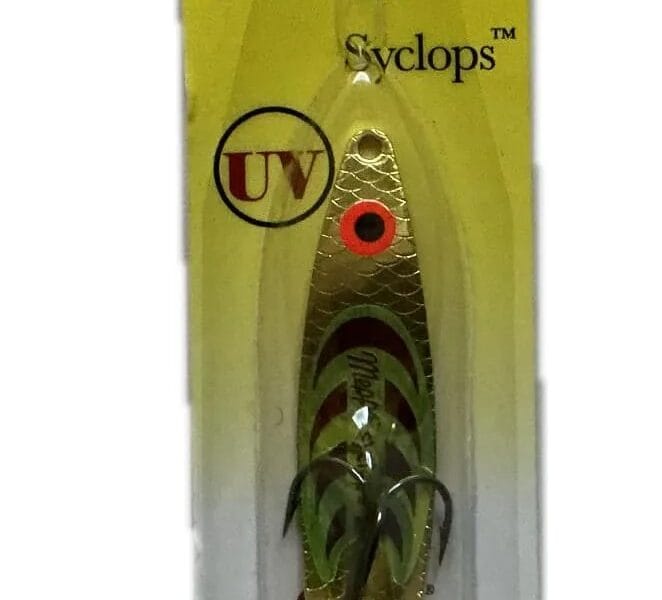 Mepps Syclops Spoon, 1/2-ounce, Hot Fire Tiger Multi-Colored
