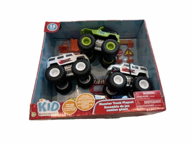 Monster Truck Play Set, Friction powered, Snap-on truck bodies, Monster Truck Play Set