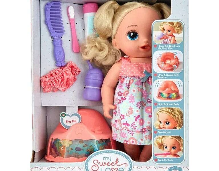 My Sweet Love Potty Training Doll and Play Set 7 Pieces