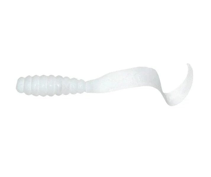 Mister Twister 3″ Meeny Soft Plastic Grub White
