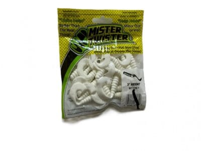 Mister Twister 3″ Meeny Soft Plastic Grub White
