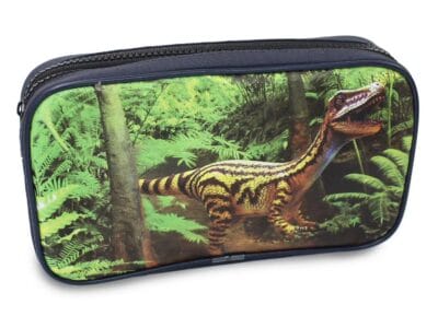 Pen + Gear Dinosaur 2 Zip Pencil Pouch with Velociraptor Design