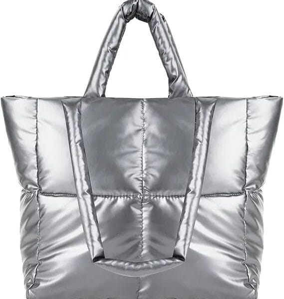 No Boundaries Puffy Tote Handbag Padded
