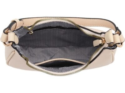 Time and Tru FashionPuzzle Small Crescent Shoulder Bag Underarm Purse