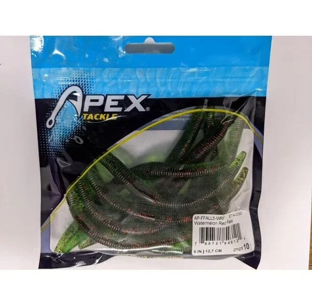 Apex AP-FFALL5-WRF Free Faller Watermelon Red Flake 5″ (10 Pack) Free Faller Watermelon Red Fla