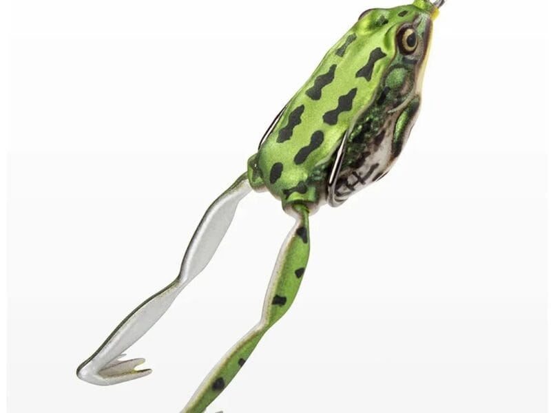 LUNKERHUNT Frog Lure for Bass Fishing | Pocket Frog Lure 1.75 Inch | Topwater Fishing Lures with Weedless Hooks for Trout, Pike in Saltwater and Fresh water