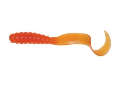 Mister Twister 4″ Double Tail Grub Orange
