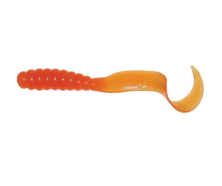 Mister Twister 4″ Double Tail Grub Orange