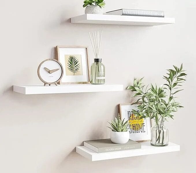 Tablette Flottant Gy White Floating Shelf