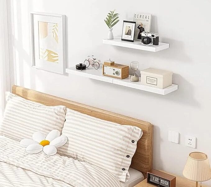 Tablette Flottant Gy White Floating Shelf
