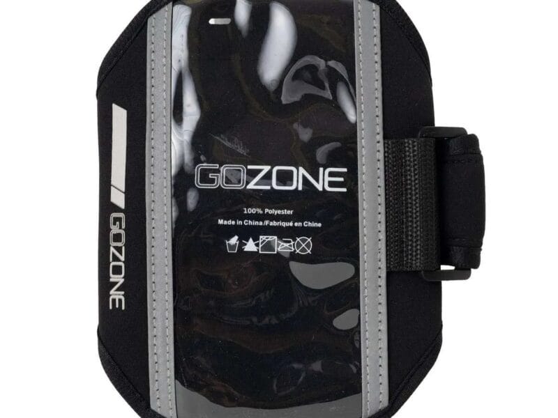 GoZone Runner’s Armband – Black/Grey, Adjustable fit