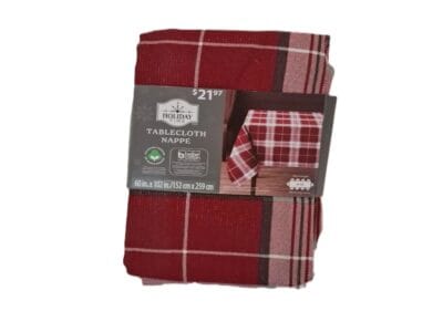 Holiday Time Tablecloth Nappe 60 x 102 “