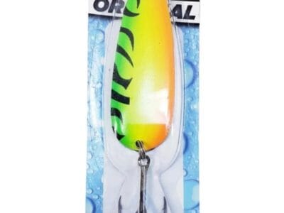Lucky Strike Devil Bait Fire Tiger Fishing Lure Bait Spoon 3 inches