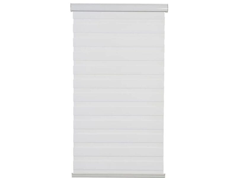 Hometrends Cordless Zebra Light Filtering Roller Shade 30″x72″ White