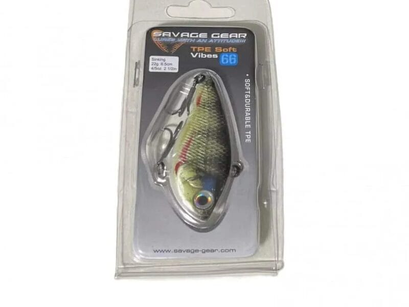 Savage Gear TPE Soft Vibes 66 2&1/2″ 4/5 oz. GB Yellow Perch