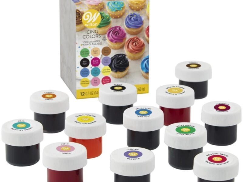 Wilton Edible Gel Food Coloring Set for Baking and Decorating, 6 oz. (12-Piece Set)