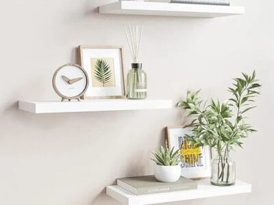 Tablette Flottant Gy White Floating Shelf