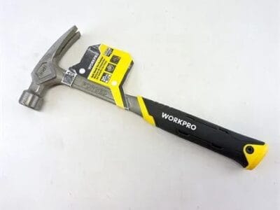 WorkPro 20 Oz One-Piece Forged Claw Hammer with Anti-Shock Handle