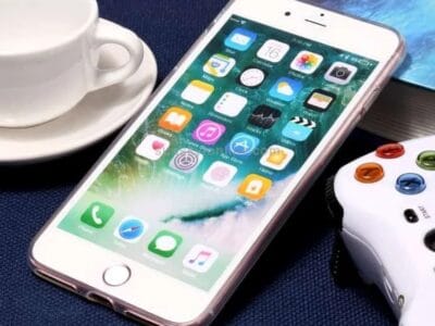 Protective Case For iPhone 8 Plus & 7 Plus Embossment Peach Blossom Pattern Soft TPU