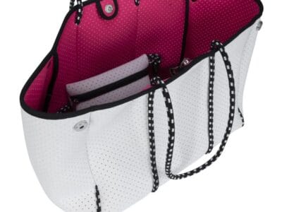 Time and Tru Addison 2 In 1 Tote White