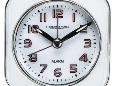 Hometrends Analog Square Alarm Clock 2.8 in. W x 1.6 in. D x 3 in. H