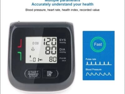 YK-BPW2 Blood Pressures Automatic Sphygmomanomet Monitor Digital Portable Tonometer Heart Rate Pulse Machine Wrist Blood Pressure