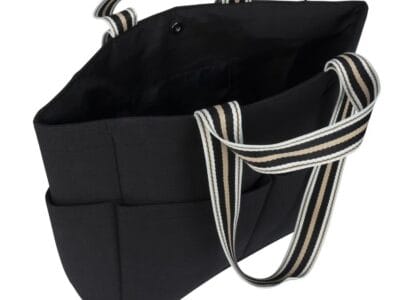 Time and Tru Darlene Double Handle Tote Black