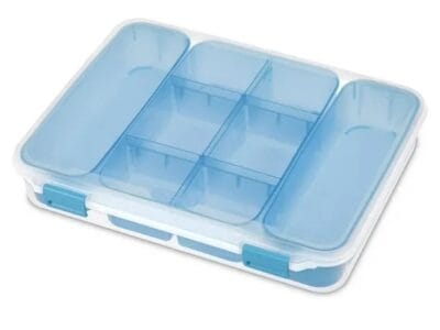 Sterilite Divided Case Storage Container Each