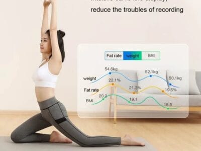 Yunmai Haoqing Mini 2T Wireless Bluetooth Smart Digital Body Fat Scale Health Analyzer Compatible with Android and iOS