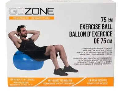 GoZone Exercise Ball, Hand pump included