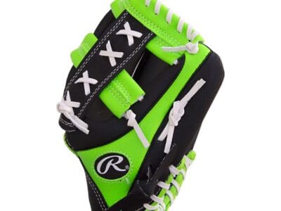 Rawlings Canada Rawlings Baseball Glove Black/Lime Green